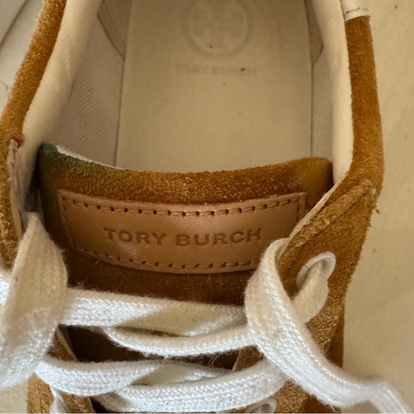 Tory Burch White and Tan Sneakers - Picture 6 of 8